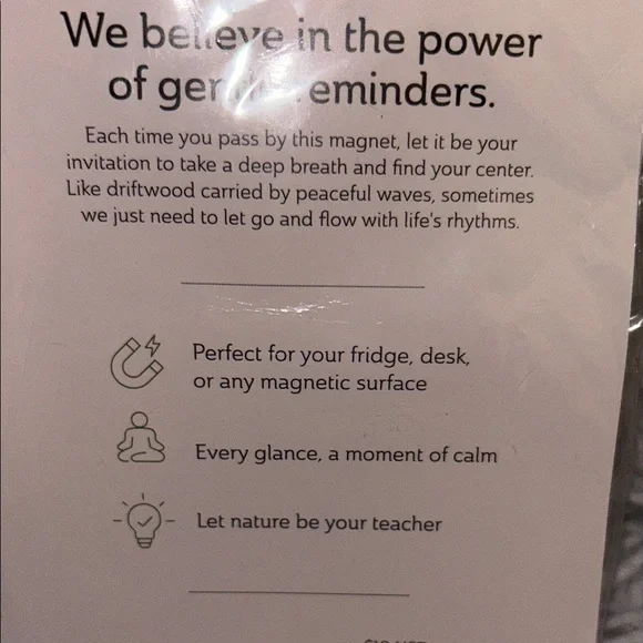 DRIFTWOOD Dreams Magnet - Blue, Yellow, Brown - Picture 3 of 3